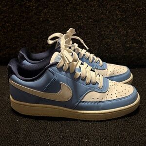 Nike Women’s Low-Top Sneakers — White & Light Blue